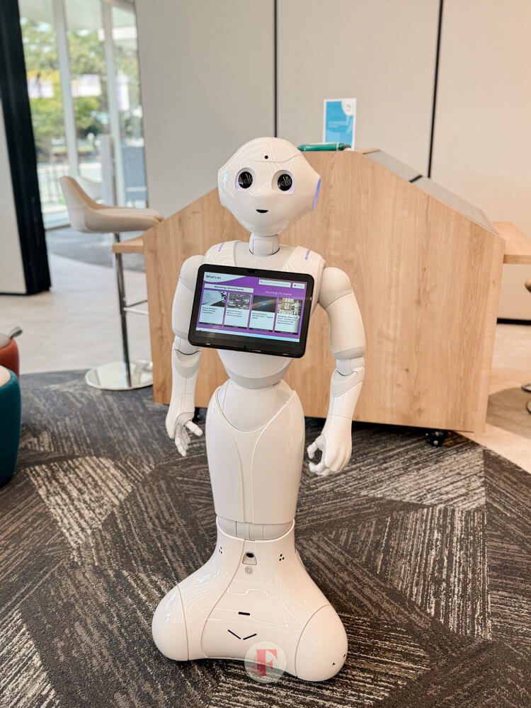Newcastle's Digital Library's White Robot Assistant, Pepper