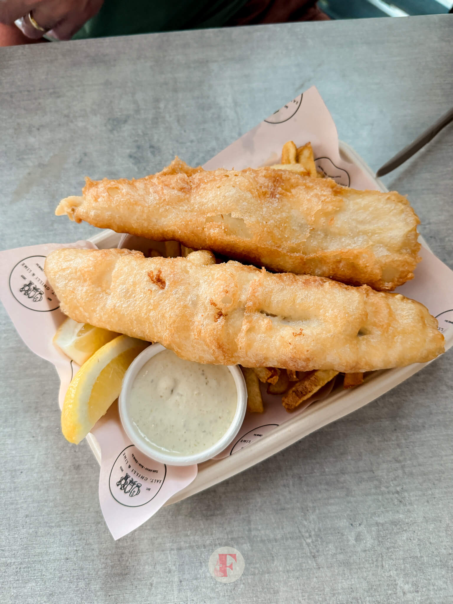 top shot of fried food at salt chili lime east maitland